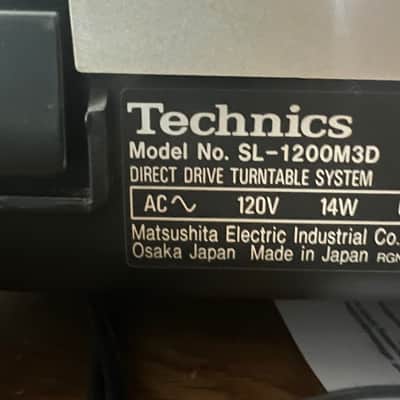 Used Technics SL-1200M3D turntable image 7