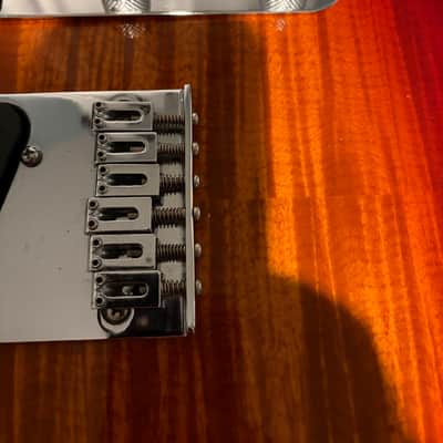 1995–96 Fender Japan TL-90D Foto Flame Deluxe Telecaster — Transparent Cherry — FujiGen MIJ image 11