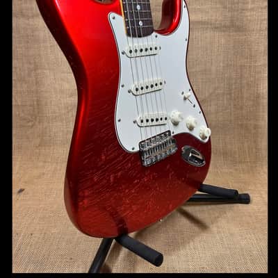 Fender Custom Shop '66 Strat,  DLX CLOSET CLASSIC - Faded Aged Candy Apple Red image 4