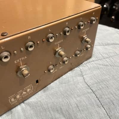 Leak Point One Stereo Circa 1958 - Brown/Gold Plexi image 4