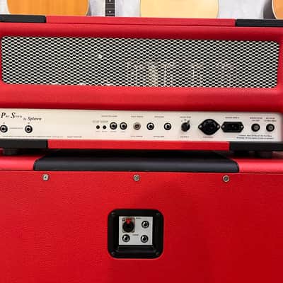 Splawn Pro Stock 100 "Marshall Super Lead" Style 100-watt Amp Head- Red image 13