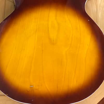 1960s Univox 335 Semi-Hollow Body Vintage 3 Tone Burst Electric Guitar MIJ Padded Case image 17