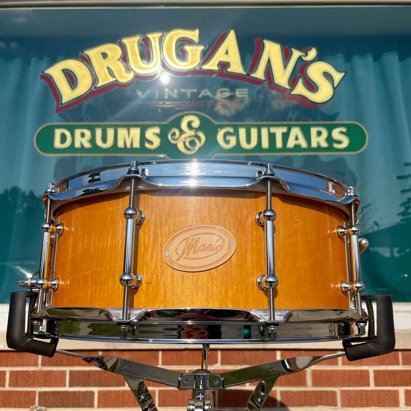 Maelo Drums 5th Anniversary Curly Maple 5.5x14 Snare Drum image 1