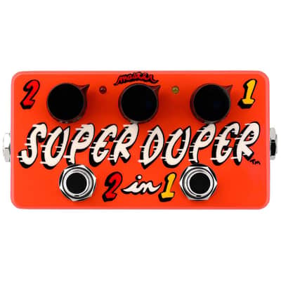 Zvex Hand Painted Super Duper 2 IN 1 Double "SHO" Distortion Pedal