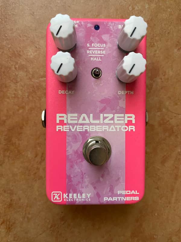 Keeley Realizer Reverberator Limited Edition - Pedal Partners 2021 - 2022 - Matte Sparkle Pink image 1