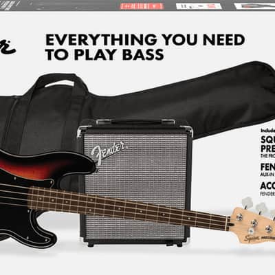 SQUIER Affinity Series™ Precision Bass® PJ Pack - 3-Color Sunburst image 2