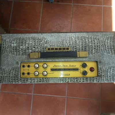 1963 Selmer Zodiac Twin 30 amp in Great Condition. Zodiac Twin  30 1963 Croc- covering image 5