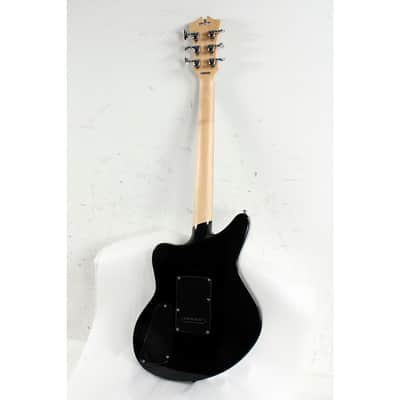D'Angelico Premier Series Bedford SH Limited-Edition Electric Guitar with Tremolo Regular Black Flake image 2