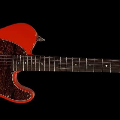 Billy Handy Junior’s GAS Station T Style Esquire Parstcaster - Fiesta Red - Solid Rosewood Neck - w/ GigBag image 2