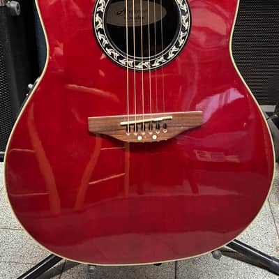 Applause by Ovation AE-128 - Acoustic Electric Guitar Trans-Red image 1