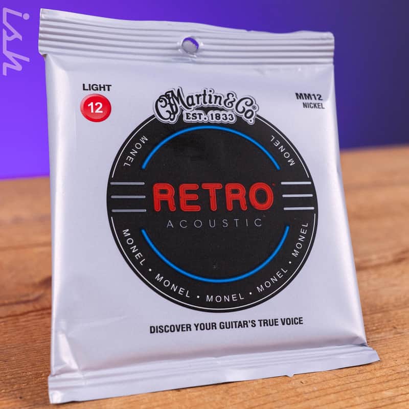 Martin MM12 12-54 Retro Light Acoustic Guitar Strings image 1