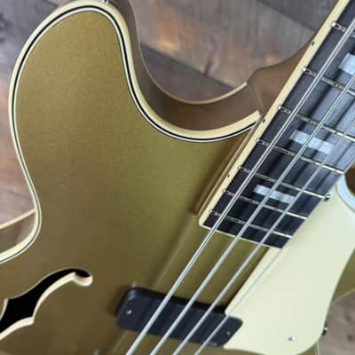 Used Schecter Corsair Bass Metallic Gold Excellent Condition image 2