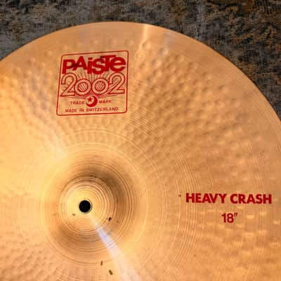 RARE PAISTE 2002 HEAVY CRASH 18” SUPER CLEAN FROM 1985! 1608 g ICONIC! image 3