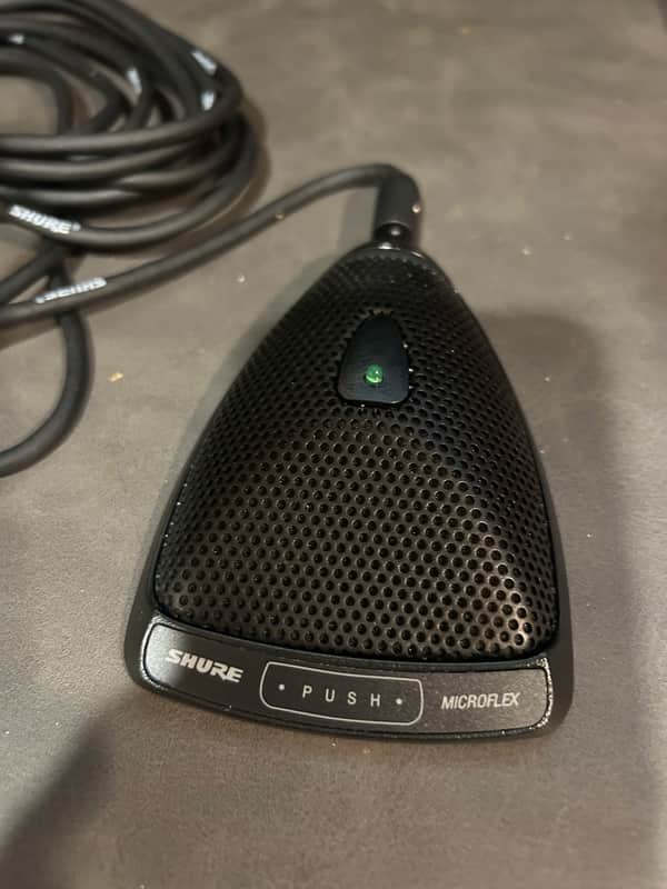 Shure MX393/C Microflex Cardioid Condenser Boundary Microphone As New image 1