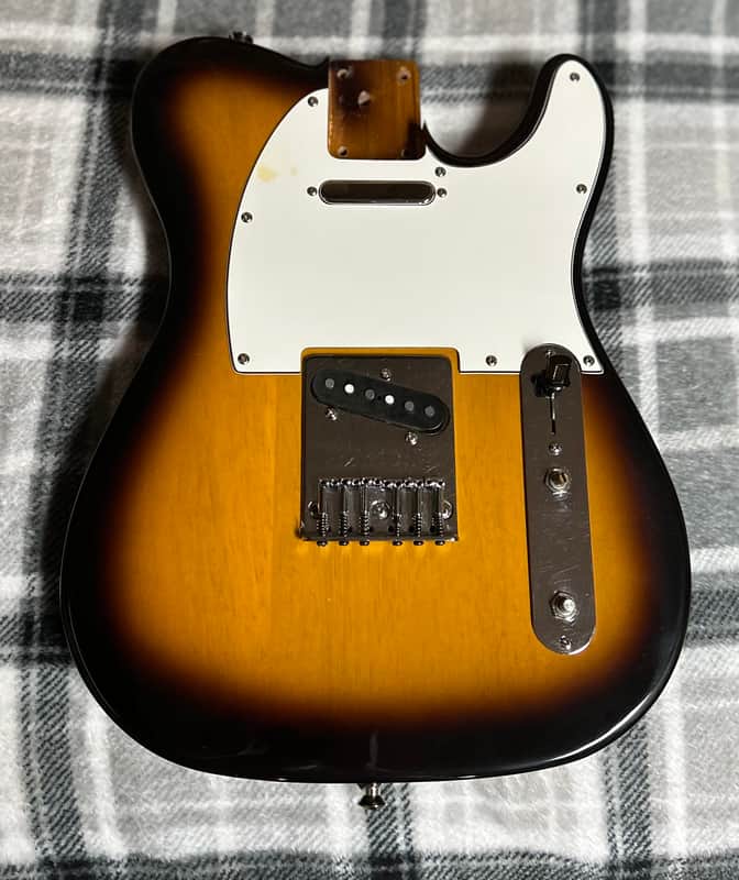 Vintage Loaded Fender Telecaster Body Sunburst image 1