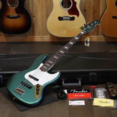 Unplayed! 2017 Fender Adam Clayton Jazz Bass Electric Bass Sherwood Metallic Green + OHSC image 1