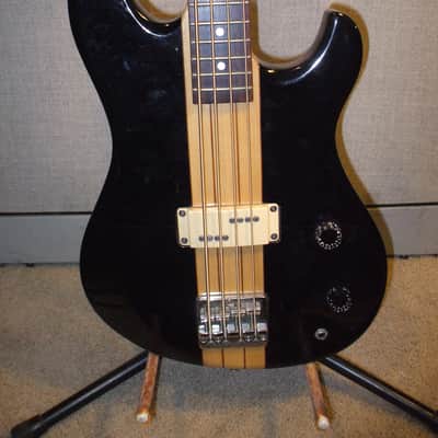 1983 ARIA Thorsound TSB-350 "Duran Duran" bass, Black/natural, gig bag image 1
