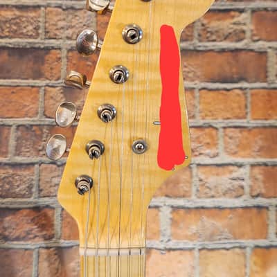 S-Style Partscaster - Custom USA Pine Cream Body, Mighty Mike Premium Flamed Neck, Fender 70th Anniversary Pickups, Mexican Bridge image 2