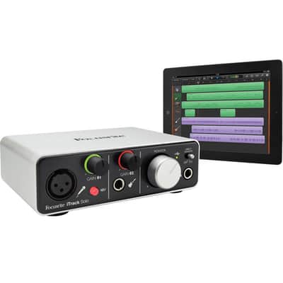 Focusrite iTrack Solo Audio Interface for Mac, PC, and iPad – USB Audio Interface for Recording, Streaming, and Podcasting with XLR, Line-in, and Professional Software included image 3