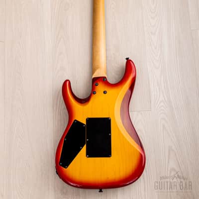 1990 Edwards by ESP Vision Alpha SSH Superstrat Cherry Sunburst w/ Floyd Rose image 3