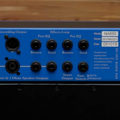 Eden Nemesis NA650 Bass Guitar Amplifier Head image 2