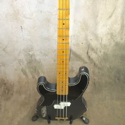 Alnus Bass luthier Made '51 P Bass - Aged Charcoal Frost Metallic image 18