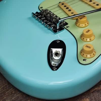 MyDream Partcaster Custom Built - Sonic Blue Wenge SRV image 4