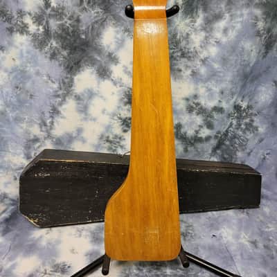 Vintage RARE 1957 Gibson Skylark Model EH-500 Korina Wood Lap Steel Guitar New Strings Pro Setup Wood Case image 9