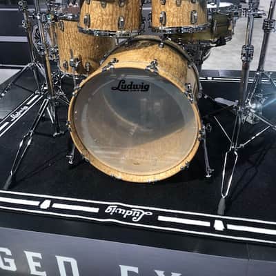 Ludwig Aged Exotic 10,12,14,16,22 drum set  2019 Tamo Ash image 1