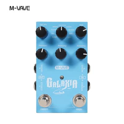 M-vave GALAXIA Stereo Reverb Pedal 9 Reverb Effect, Price include the import duty to US buyer