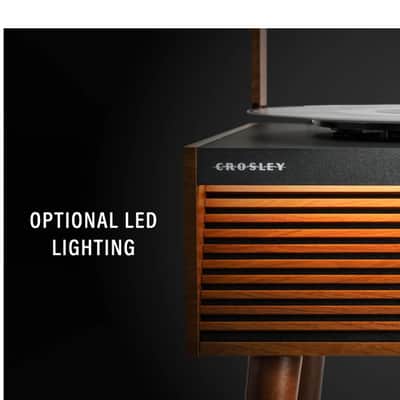 Crosley CR6237A Dean 3-Speed Bluetooth Record Player Natural With Legs-NEW image 3