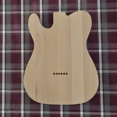Woodtech Routing - Alder/Flame Maple Telecaster Thinline Body - Unfinished image 3