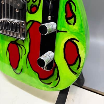 Custom Painted Fender Mex Partscaster Telecaster with unique paint job Estate Guitar Sale! image 9