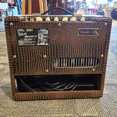 Used Fender Blues Junior IV Combo Guitar Amp - Limited Edition Alligator image 5