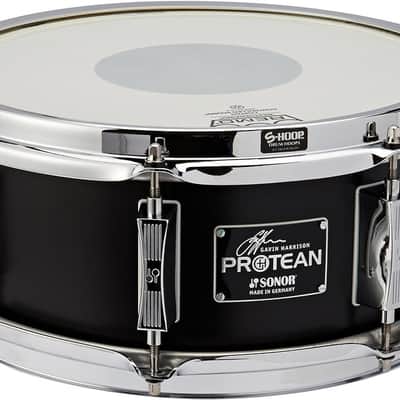 Sonor Gavin Harrison Signature Snare Drum 12x5", Birch - Matte Black Lacquer (SSD-1205-GH) image 2