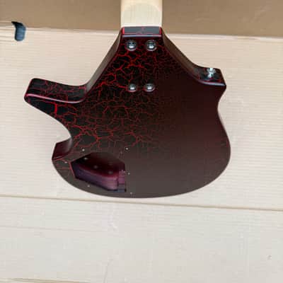Danelectro Sitar coral sitar guitar red only body and neck image 4