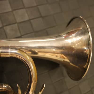 C.G. Conn 8-B Silver Plate Artist Trumpet 1970 W/ Bach C1 Mouthpiece + Mutes image 23
