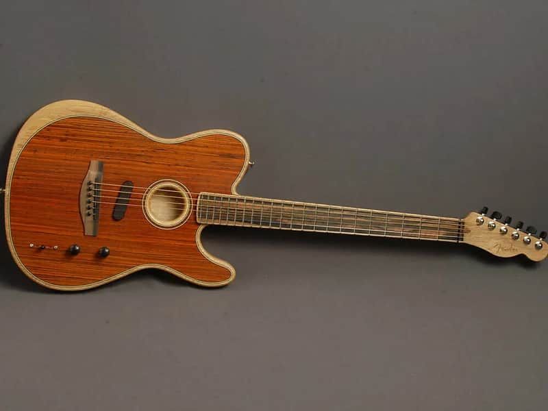 ギター Fender American Acoustasonic Cocobolo Inside the American Acoustasonic Telecaster Cocobolo | Fender Guitars