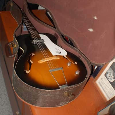 1962 Truetone by Kay N1 Archtop Electric Pancake Case Pickup Neck Reset Pro Setup Original Case image 12