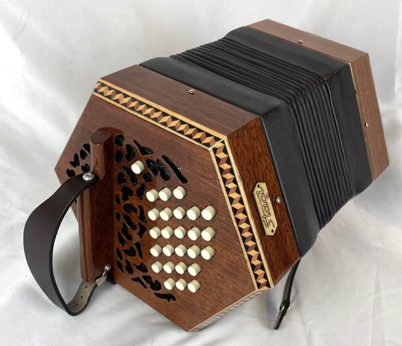 NEW Mahogany Stagi Hayden Duet Concertina M 46 image 1