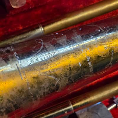 KING 605 Tenor Trombone, USA, w/ case&MP, Very Good Condition image 12
