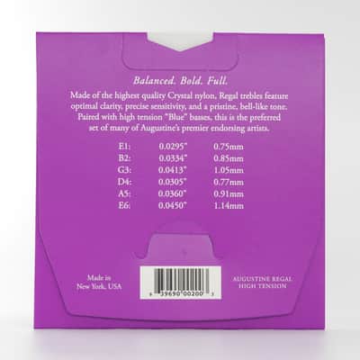 Augustine Regal Blue High Tension Nylon Classical Guitar Strings image 2