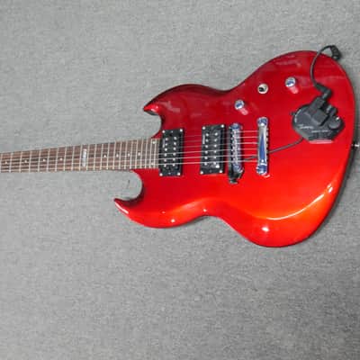 ESP LTD Viper 10 2000s - Candy Apple Red. Roland GK3 Midi pickup installed image 5