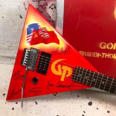 1980's Kramer Gorky Park  Guitar & Original Anvil Tour Case Memorabilia Vintage image 3