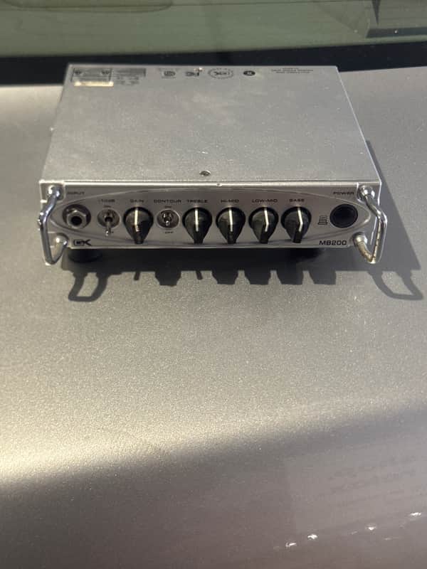 Gallien-Krueger MB200 200W Bass Head 2010s - Silver imagen 1