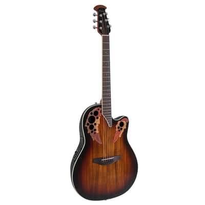 Ovation Celebrity Elite CE48P-KOAB Super Shallow Acoustic-Electric Guitar - Koa Burst image 2