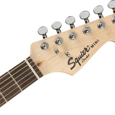 Squier Mini Stratocaster Electric Guitar, with 2-Year Warranty, Black, Laurel Fingerboard image 4
