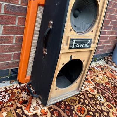 Vintage 1967 Park Marshall 2x12 Amplifier Cabinet Column Repairs Celestion T1221 image 9