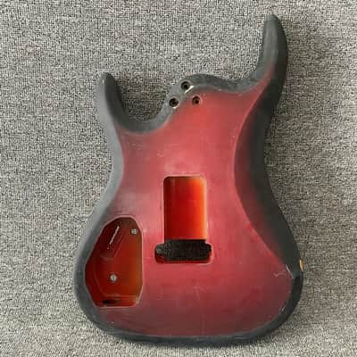 HSH Basswood Guitar Body in Red Burst image 5