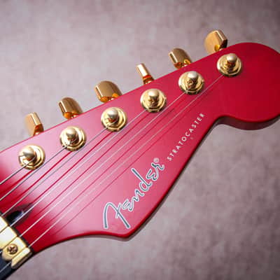 FENDER USA Custom Shop Stratocaster Plus Ultra Set-Neck *John Page "Cherry Red + Ebony" (1992)(Reserved) image 11